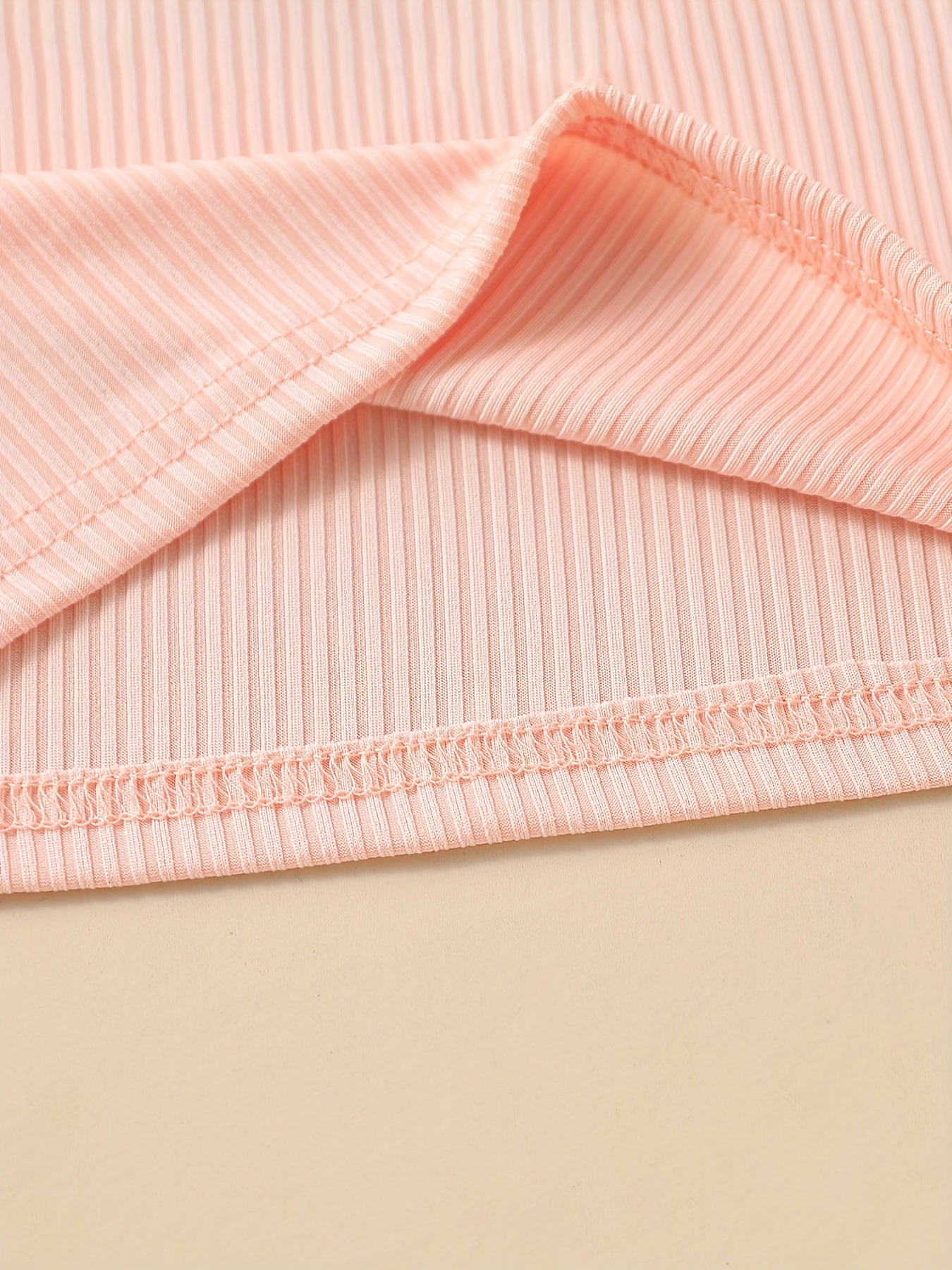 5pcs Toddler Girls Ribbed Knit Cami Top Kids Summer Clothes