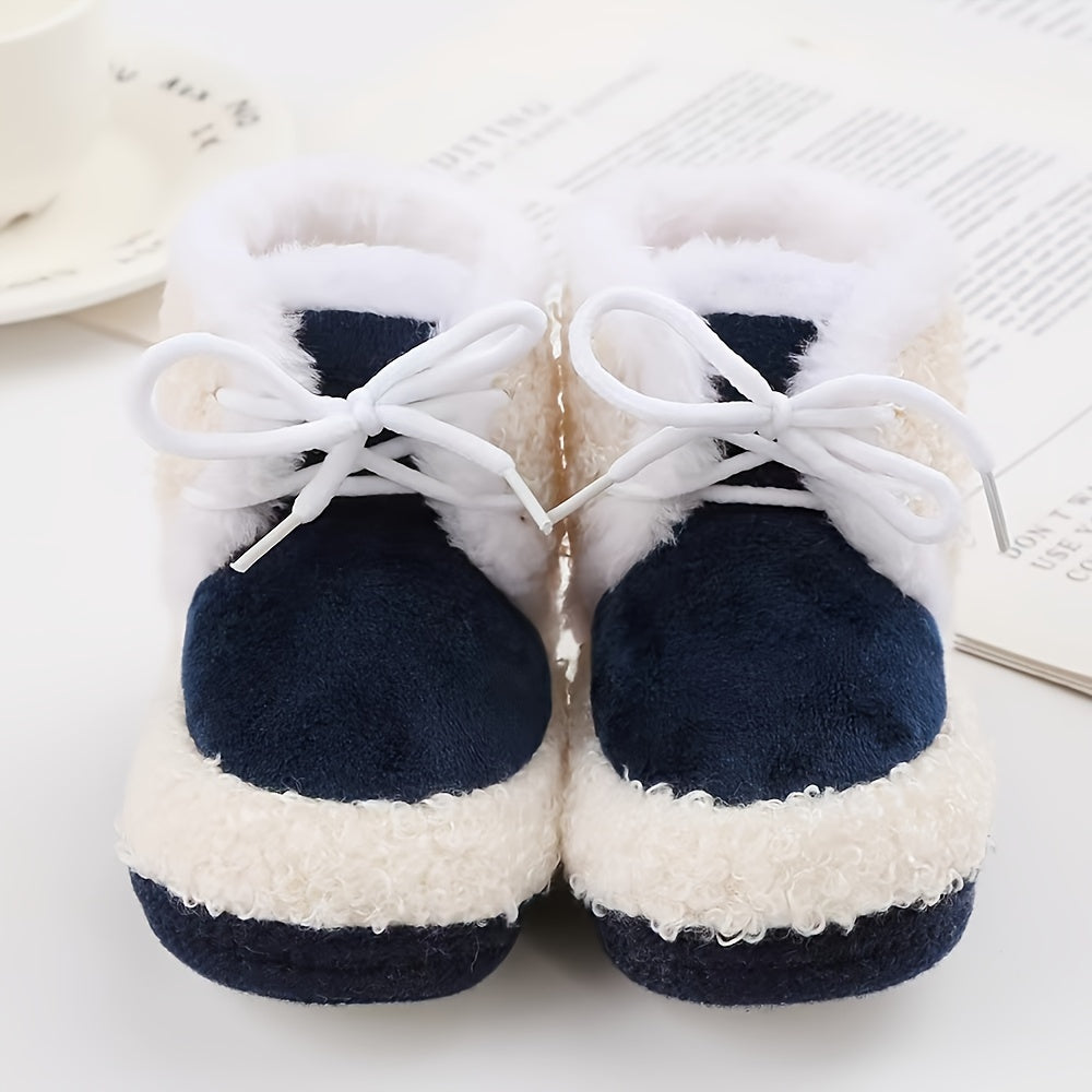JIAGEYA Baby Girls' Soft Warm Plus Fleece Boots