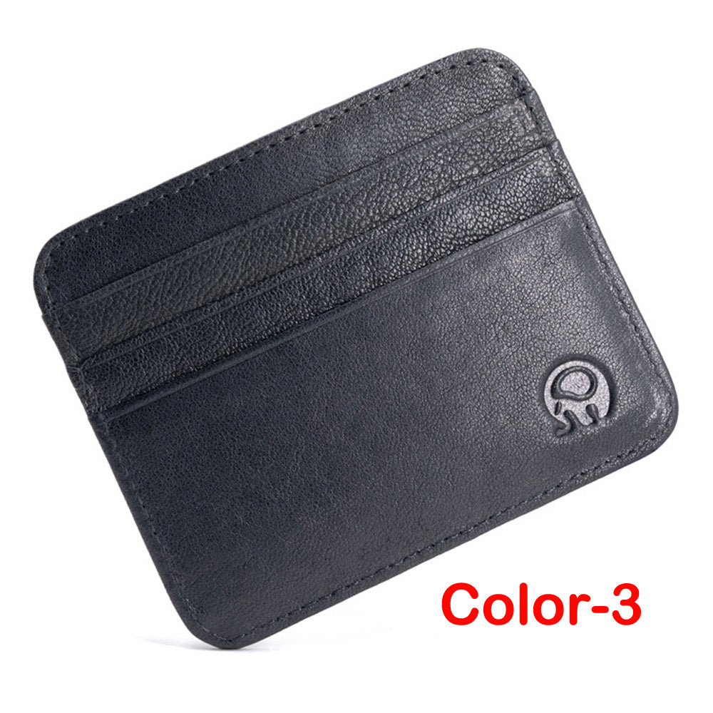 RFID Blocking Leather Wallet Slim Front Pocket Wallet