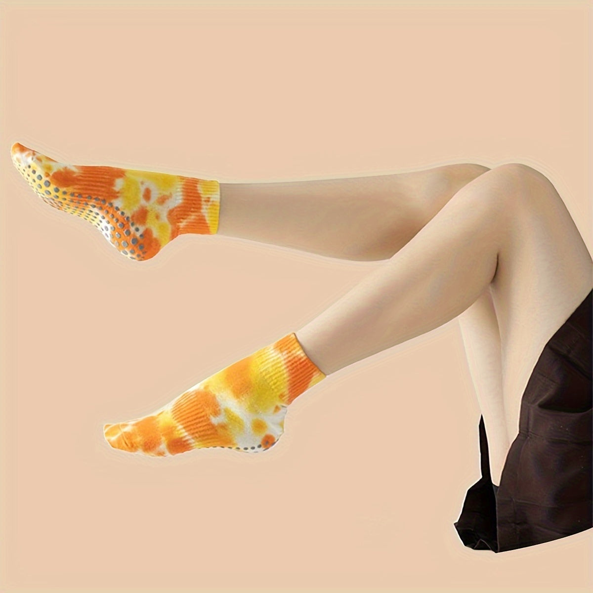 Tie dye Yoga Pilates Socks Non slip Yoga Grip Socks