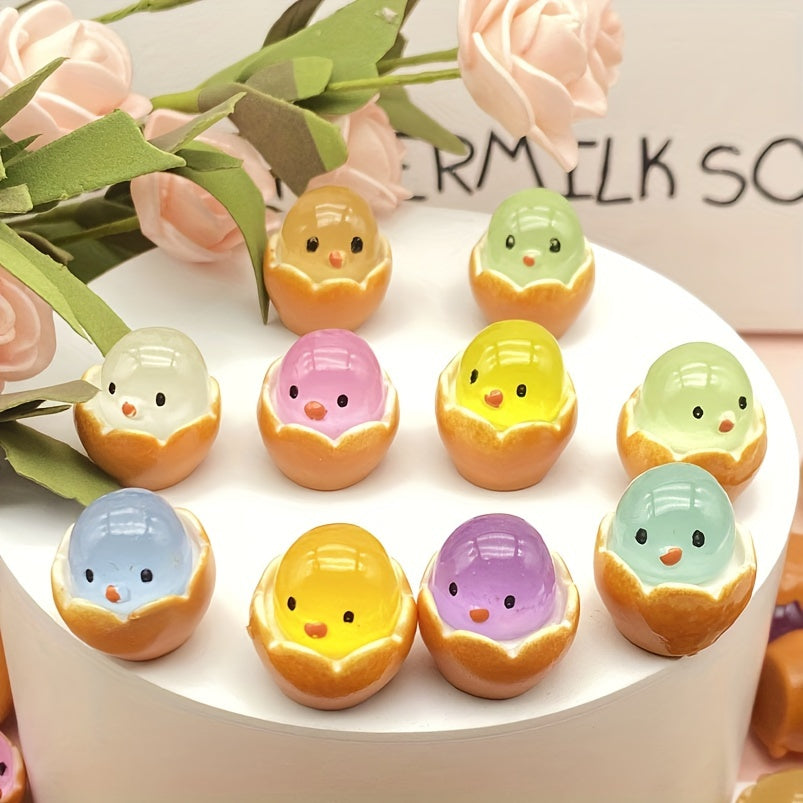 Luminous Eggshell Chick Toy Egg Car Decoration Surprise Gift Christmas Novelty