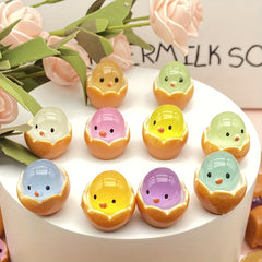 Luminous Eggshell Chick Toy Egg Car Decoration Surprise Gift Christmas Novelty