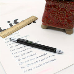 6-In-1 Multitool Pen - Tech Pen with Ballpoint, Ruler, Stylus