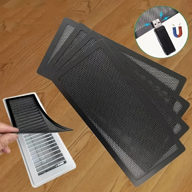 Rectangular Vent Cover Magnetic PVC Ventilation Net Floor Storage Container