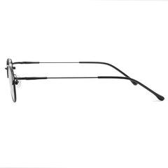 Men's Retro Metal Sunglasses Anti Changing Flat Lenses