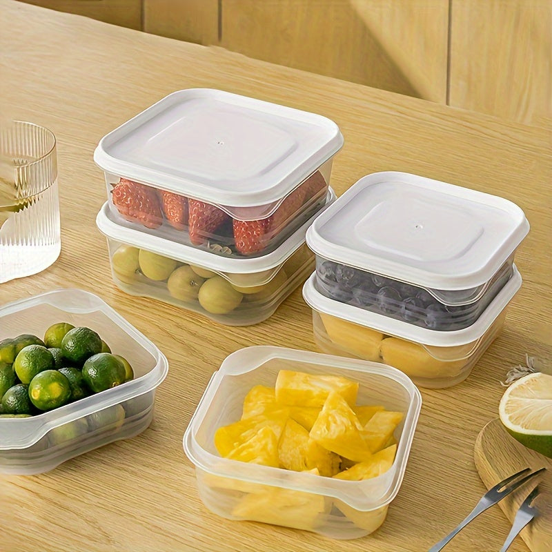 3pcs Transparent Refrigerator Storage Boxes for Fresh Fruits Vegetables