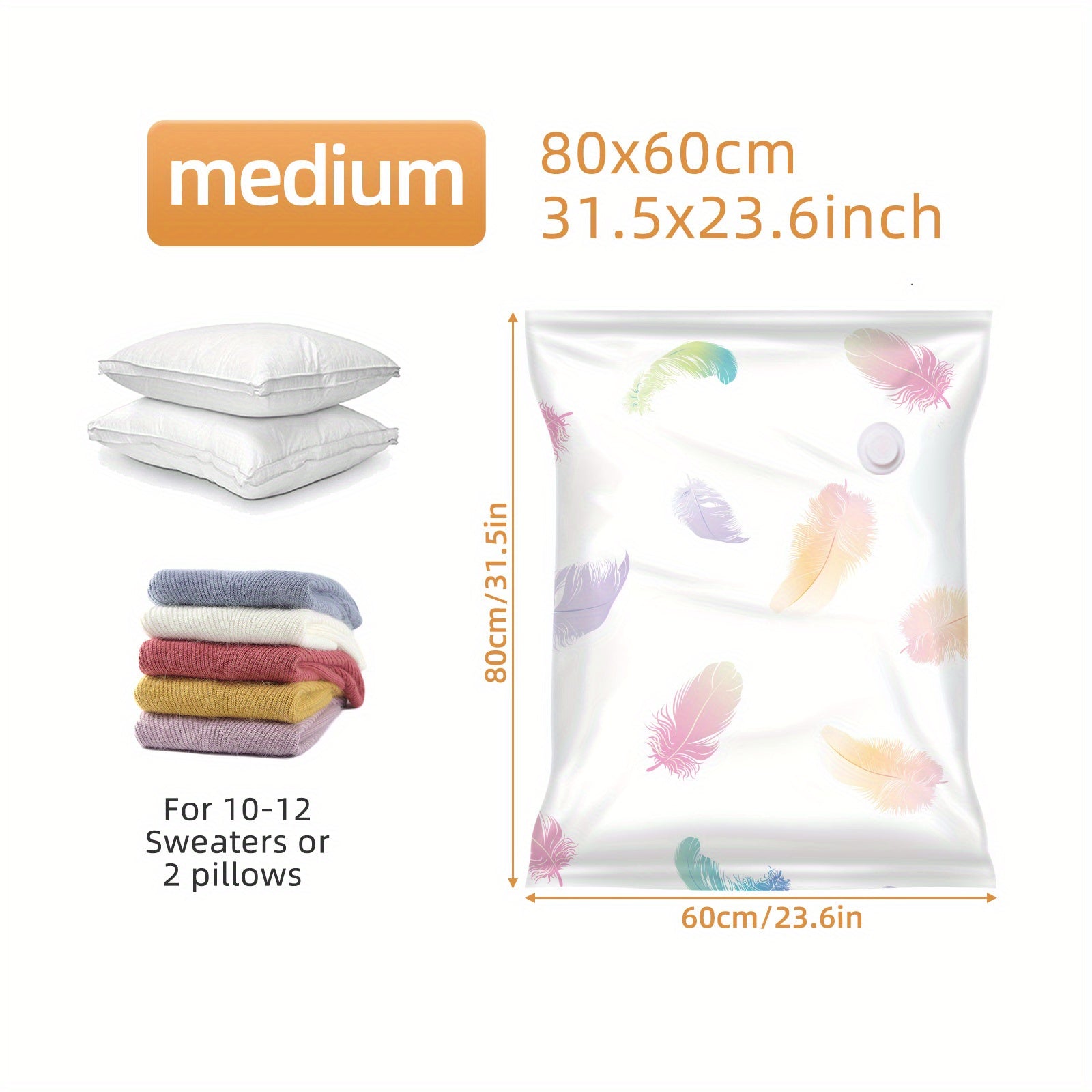 1pc Vacuum Storage Bag Space Saver Bags Quilt Blanket Clothes Storage