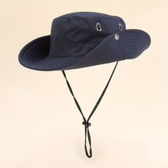 Adjustable Bucket Hat Wide Brim UV Protection Sun Hat