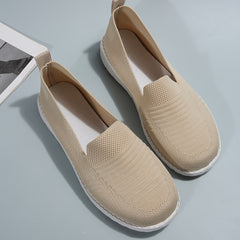 Women's Mesh Slip-on Walking Shoes Breathable Flats