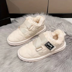 Women's Winter Walking Shoes Plush Inner Thermal Flat Shoes