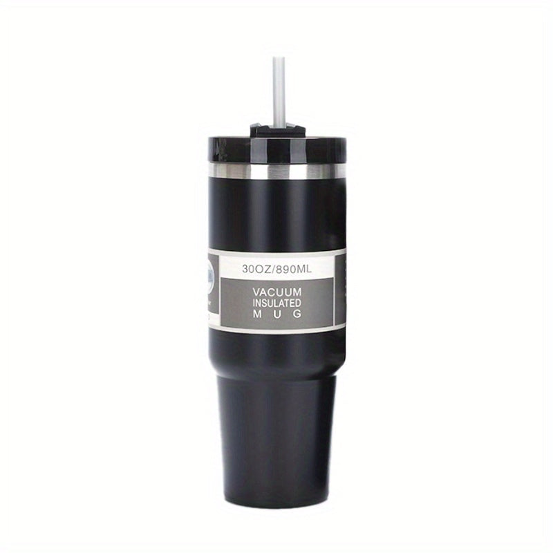 Stainless Steel Vacuum Flask with Straw Insulated Cup