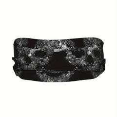 Scary Skull Sports Headband Sweat Wicking Stretchy & Breathable Polyester