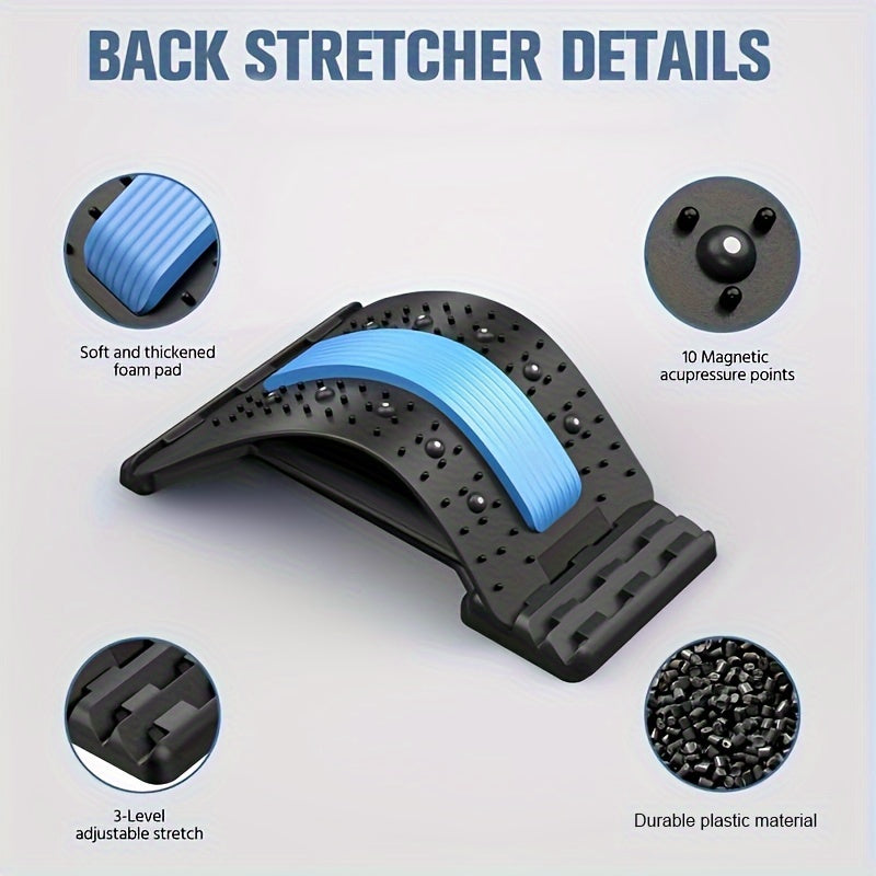 Adjustable Back Massage Stretcher for Spine Board Waist Stretching