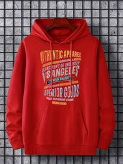 Men's Authentic Print Hoodie for Spring Fall