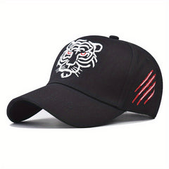 Tiger Embroidered Baseball Cap Hip Hop Unisex Sun Hat Adjustable
