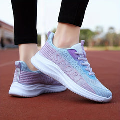 Women's Lightweight Lace Up Low Top Sports Shoes for Casual Outdoor Running
