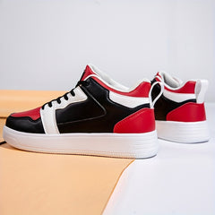 Unisex Lace-up Sneakers Comfy Walking Shoes