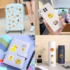 60pcs Duck Stickers Random Vinyl Skateboard Guitar Travel Case Door Laptop Lugga
