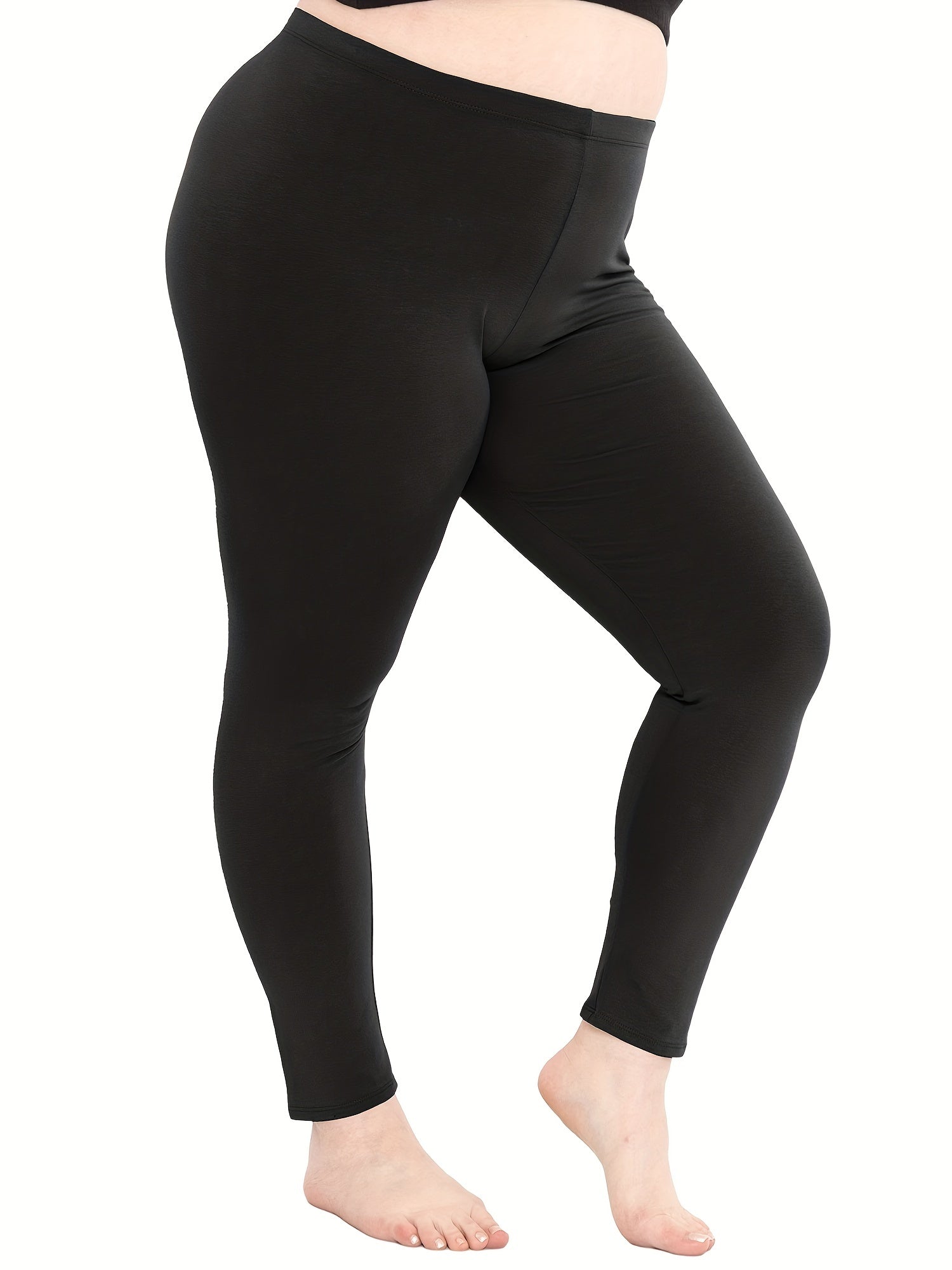 Solid High Rise Fitness Leggings