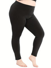 Solid High Rise Fitness Leggings