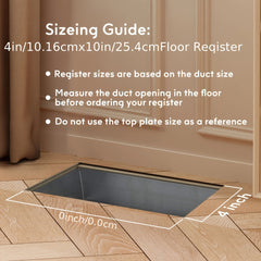6pcs 10 X 25 Floor Vent Covers Heavy Duty Walkable Floor Registers