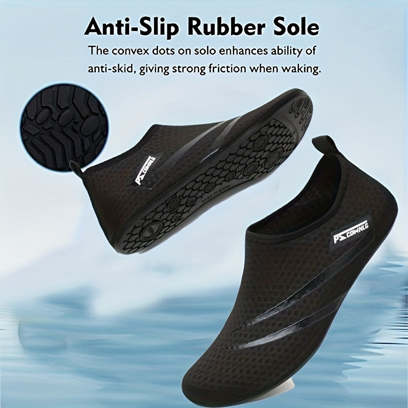 Men's Bare Water Shoes Quick Dry Non Slip for Summer Beach Walking