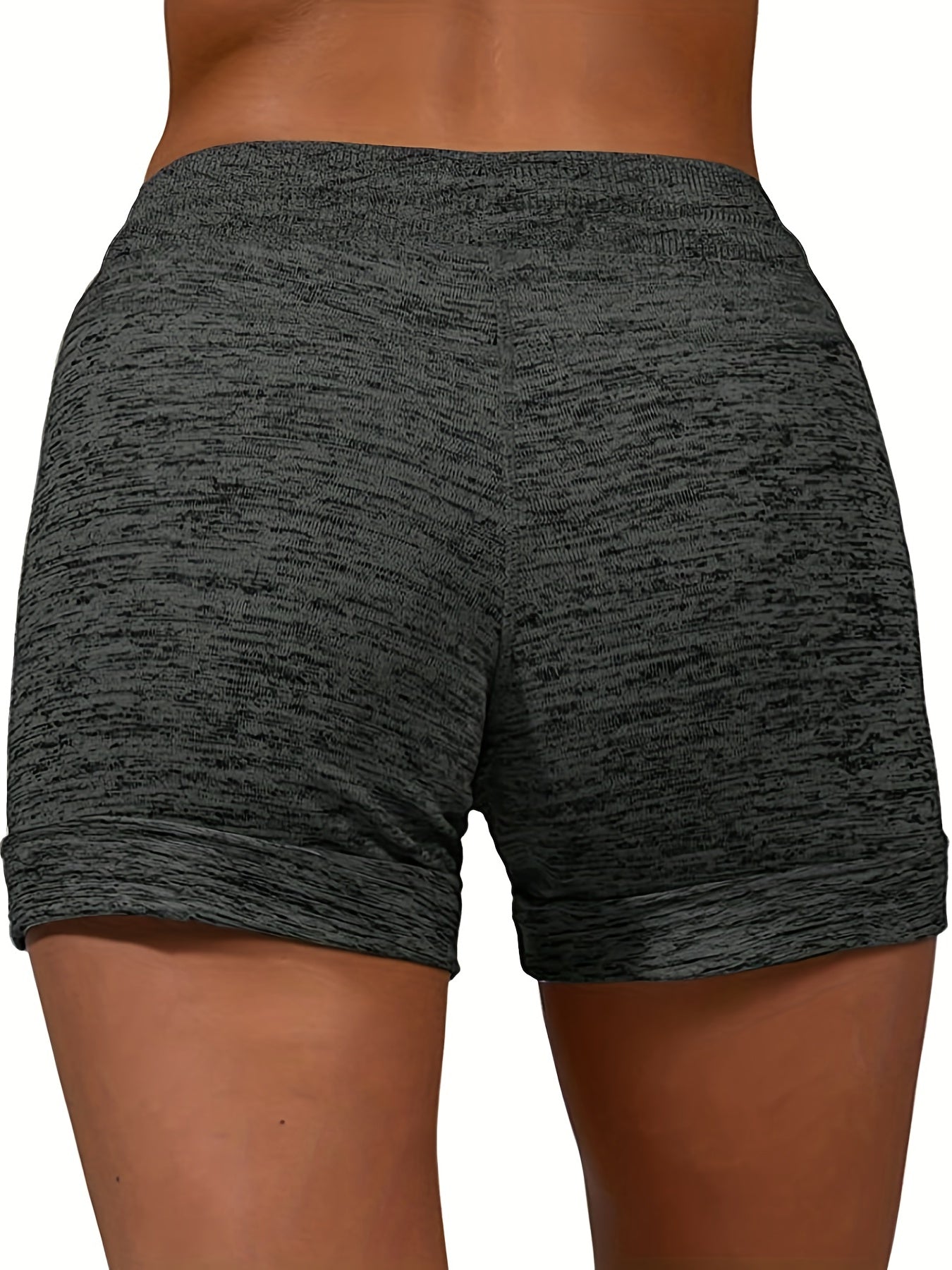 Coconut Tree Print Drawstring Shorts for Women