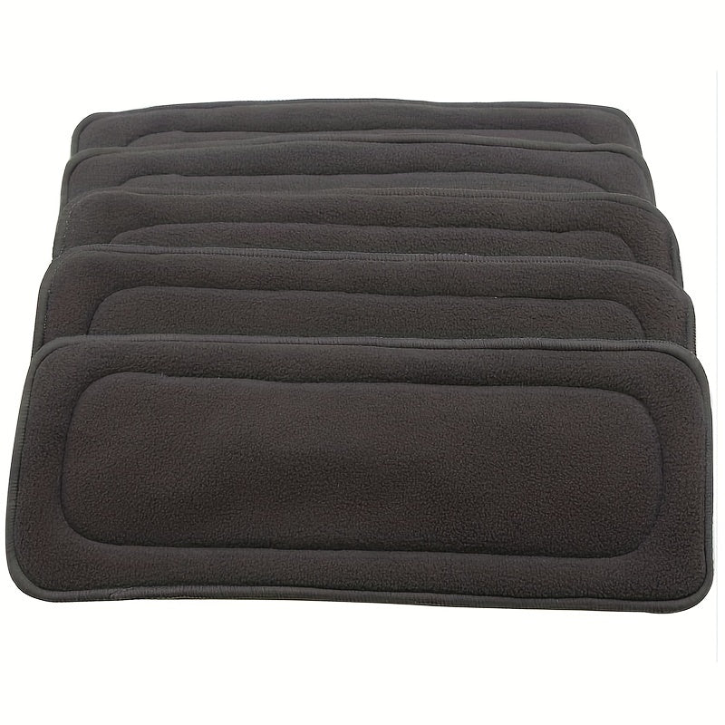 5-Layer Bamboo Cloth Diaper Inserts - Absorbent & Gentle on Baby Skin