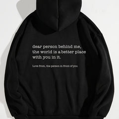 Drawstring Hooded Sweatshirt with Pockets