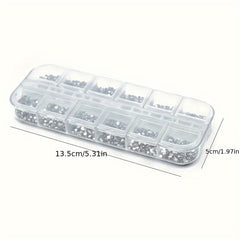 3600pcs AB Nail Art Rhinestones Crystal Gemstones for Nail Accessories