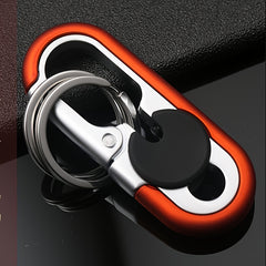 Double Ring Car Keychain Keyring Anti lost Key Chain Pendant