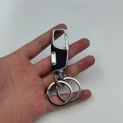 Car Keychain Hanger Double Ring Metal Keychain Keyring for Camping Hiking