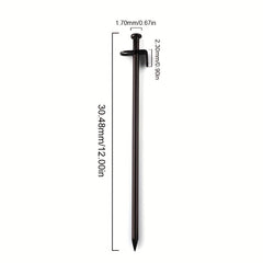 8 Pack Heavy Duty Steel Tent Pegs for Secure Camping in Any Terrain