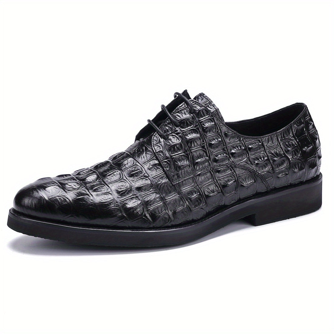 Men's Textured Derby Shoes Lace up Front Dress Shoes For Men