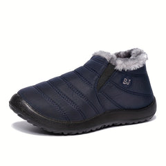 Faux Fur Lined Snow Boots Waterproof Anti slip Ankle Boots Women