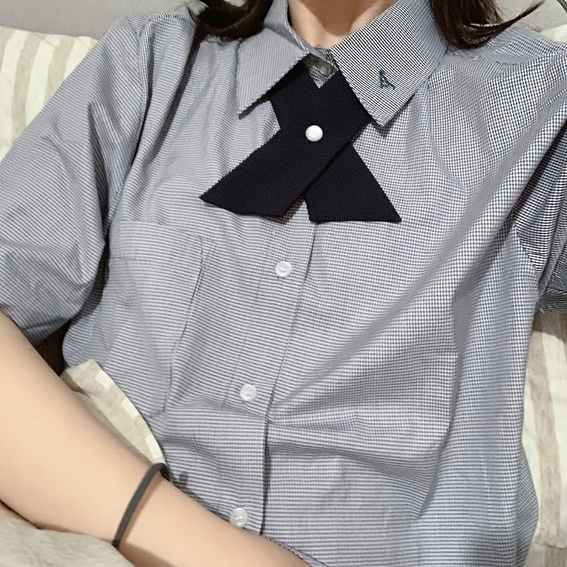 Adjustable Criss Cross Bow Tie School Uniform Tie For Girls