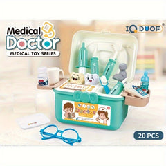 Doctor Role Play Toy Set 20pcs Pretend Play Toys with Box for Boys and Girls