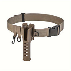 Adjustable Fishing Waist Belt with Rod Holder for Spinning and Casting Rods