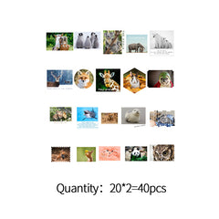 40pcs Travel Washi Sticker Pack Scrapbooking Accessories