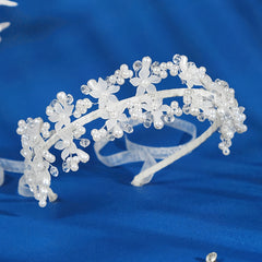 Crystal Acrylic Flower Hairband Headband Princess Tiara