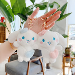 Mini Rabbit Plush Keychain Soft Cotton Key Chain Trinket Bag Accessories
