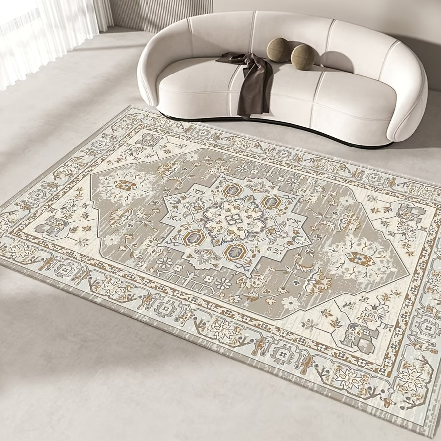 Moroccan Stripe Pattern Area Rug Vintage Loop Velvet Carpet European Sense