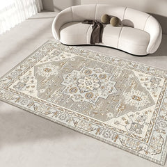 Moroccan Stripe Pattern Area Rug Vintage Loop Velvet Carpet European Sense