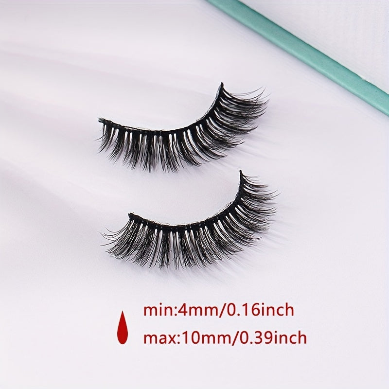 5 Pairs Natural Look Wispy Cat Eye 3D False Eyelashes