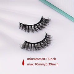 5 Pairs Natural Look Wispy Cat Eye 3D False Eyelashes