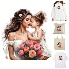 Mother & Daughter Pattern Iron on Washable Stickers DIY