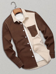 Men's Casual Button Up Long Sleeve Cotton Denim Shirt