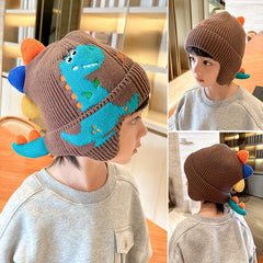 Kids' Knitted Beanie Windproof Ear Protection Thick Warm Hat