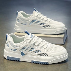 Men's Traction Skate Shoes Breathable Lace-Up Sneakers