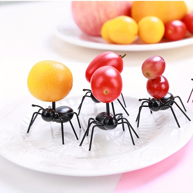 Party Decoration Ant Toothpick Dessert Forks Set